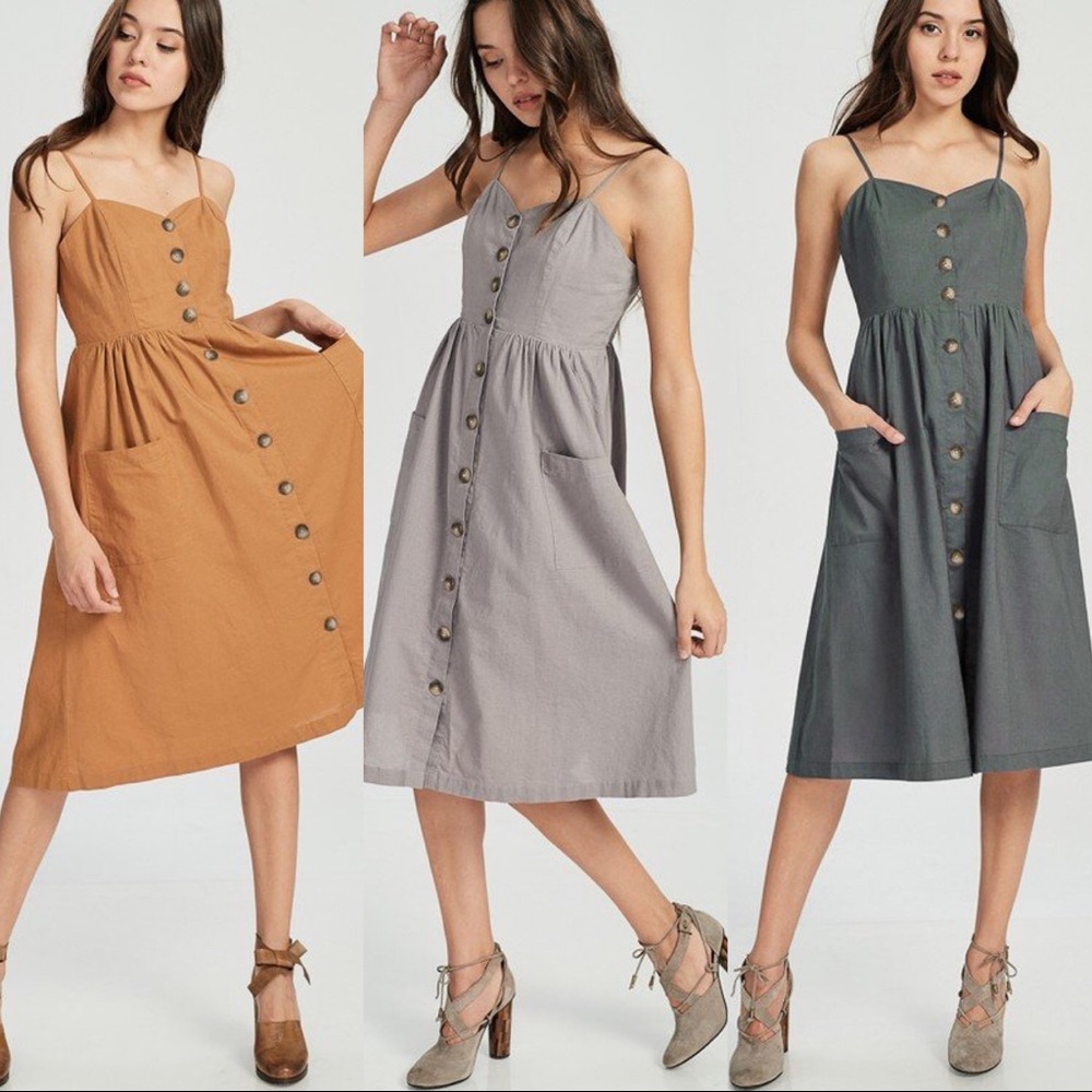 Wishlist Apparel lilac linen dress